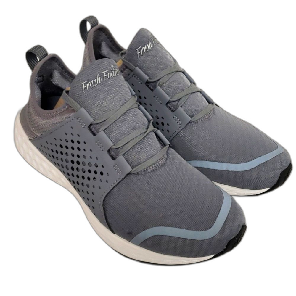 New Balance Mens Fresh Foam Cruz V1 Sneaker Gunmetal White 9 US